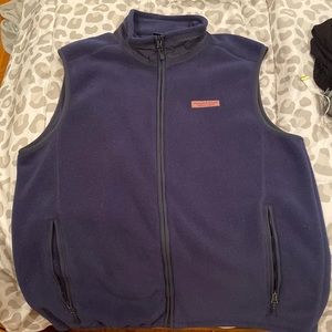 Vineyard Vines Navy Fleece Vest Size Men Medium